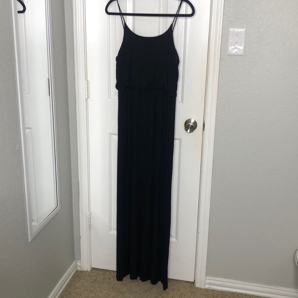 Black maxi dress